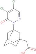 2-[3-(4,5-Dichloro-6-oxo-1,6-dihydropyridazin-1-yl)adamantan-1-yl]acetic acid