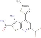 3-Amino-6-(difluoromethyl)-4-(5-methylthiophen-2-yl)thieno[2,3-b]pyridine-2-carboxamide