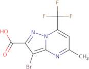 3-Bromo-5-methyl-7-(trifluoromethyl)pyrazolo[1,5-a]pyrimidine-2-carboxylic acid