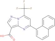 5-(Naphthalen-1-yl)-7-(trifluoromethyl)pyrazolo[1,5-a]pyrimidine-3-carboxylic acid