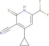 4-Cyclopropyl-6-(difluoromethyl)-2-mercaptonicotinonitrile