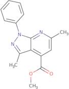 Methyl 3,6-dimethyl-1-phenyl-1H-pyrazolo[3,4-b]pyridine-4-carboxylate