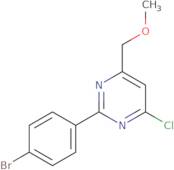 2-(4-Bromophenyl)-4-chloro-6-(methoxymethyl)pyrimidine