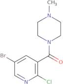 (5-Bromo-2-chloro-pyridin-3-yl)-(4-methyl-piperazin-1-yl)-methanone