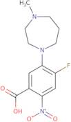 4-fluoro-5-(4-methyl-1,4-diazepan-1-yl)-2-nitrobenzoic acid