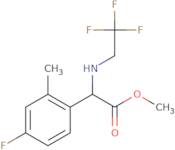 Methyl 2-(4-fluoro-2-methylphenyl)-2-((2,2,2-trifluoroethyl)amino)acetate