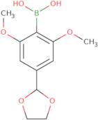 (4-(1,3-Dioxolan-2-yl)-2,6-dimethoxyphenyl)-boronic acid