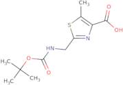 2-({[(tert-Butoxy)carbonyl]amino}methyl)-5-methyl-1,3-thiazole-4-carboxylic acid