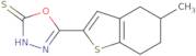 5-(5-Methyl-4,5,6,7-tetrahydro-1-benzothiophen-2-yl)-1,3,4-oxadiazole-2-thiol