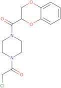 2-Chloro-1-[4-(2,3-dihydro-1,4-benzodioxine-2-carbonyl)piperazin-1-yl]ethan-1-one
