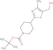 4-[5-(Hydroxymethyl)-4-methyl-1,3-thiazol-2-yl]piperidine, N1-BOC protected