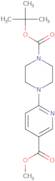 4-[5-(Methoxycarbonyl)pyridin-2-yl]piperazine, N1-Boc protected