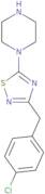 1-{3-[(4-Chlorophenyl)methyl]-1,2,4-thiadiazol-5-yl}piperazine