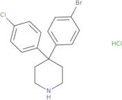 4-(4-bromophenyl)-4-(4-chlorophenyl)piperidine hydrochloride