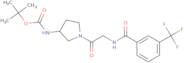 tert-Butyl [(3S)-1-({[3-(trifluoromethyl)benzoyl]amino}acetyl)pyrrolidin-3-yl]carbamate