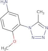 4-Methoxy-3-(5-methyl-1H-1,2,3,4-tetrazol-1-yl)aniline