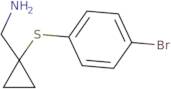 [1-(4-Bromophenyl)sulfanylcyclopropyl]methanamine