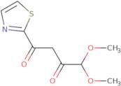 4,4-Dimethoxy-1-(1,3-thiazol-2-yl)butane-1,3-dione