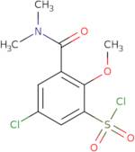 5-Chloro-3-(dimethylcarbamoyl)-2-methoxybenzene-1-sulfonyl chloride