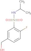 2-Fluoro-5-(hydroxymethyl)-N-(propan-2-yl)benzene-1-sulfonamide