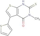 3-Methyl-2-sulfanyl-5-(thiophen-2-yl)-3H,4H-thieno[2,3-d]pyrimidin-4-one