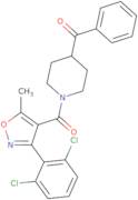 4-Benzoyl-1-[[3-(2,6-dichlorophenyl)-5-methyl-4-isoxazolyl]carbonyl]piperidine