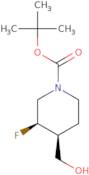 (3s,4r)-rel-1-boc-3-fluoro-4-(hydroxymethyl)piperidine