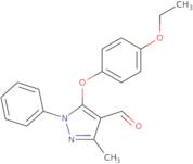 5-(4-Ethoxyphenoxy)-3-methyl-1-phenyl-1H-pyrazole-4-carbaldehyde