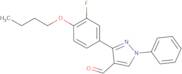 3-(4-Butoxy-3-fluorophenyl)-1-phenyl-1H-pyrazole-4-carbaldehyde