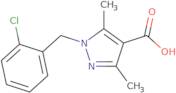 1-[(2-Chlorophenyl)methyl]-3,5-dimethyl-1H-pyrazole-4-carboxylic acid