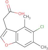 (5-Chloro-4,6-dimethyl-1-benzofuran-3-yl)acetic acid