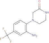 4-[2-Amino-4-(trifluoromethyl)phenyl]piperazin-2-one