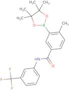 4-Methyl-3-(4,4,5,5-tetramethyl-1,3,2-dioxaborolan-2-yl)-N-(3-(trifluoromethyl)phenyl)benzamide