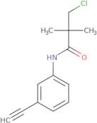 3-Chloro-N-(3-ethynylphenyl)-2,2-dimethylpropanamide