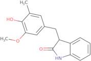 3-[(4-Hydroxy-3-methoxy-5-methylphenyl)methyl]-2,3-dihydro-1H-indol-2-one