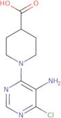 1-(5-Amino-6-chloropyrimidin-4-yl)piperidine-4-carboxylic acid