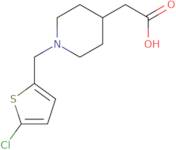 2-{1-[(5-Chlorothiophen-2-yl)methyl]piperidin-4-yl}acetic acid