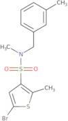 5-Bromo-N,2-dimethyl-N-[(3-methylphenyl)methyl]thiophene-3-sulfonamide