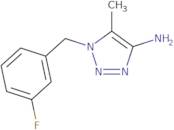 1-[(3-Fluorophenyl)methyl]-5-methyl-1H-1,2,3-triazol-4-amine