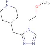 4-([4-(2-Methoxyethyl)-4H-1,2,4-triazol-3-yl]methyl)piperidine