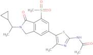 N-[5-[2-[(1S)-1-Cyclopropylethyl]-2,3-dihydro-7-(methylsulfonyl)-1-oxo-1H-isoindol-5-yl]-4-methyl-2-thiazolyl] acetamide