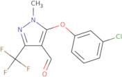 5-(3-Chlorophenoxy)-1-methyl-3-(trifluoromethyl)-1H-pyrazole-4-carboxaldehyde