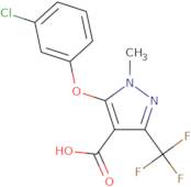 5-(3-Chlorophenoxy)-1-methyl-3-(trifluoromethyl)-1H-pyrazole-4-carboxylic acid