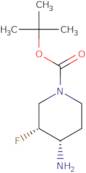 (3R,4S)-4-Amino-3-fluoropiperidine-1-carboxylic Acid tert-Butyl Ester