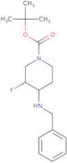 tert-Butyl 3,4-cis-4-(benzylamino)-3-fluoropiperidine-1-carboxylate racemate