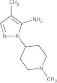 4-Methyl-2-(1-methyl-piperidin-4-yl)-2H-pyrazol-3-ylamine