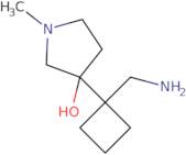 3-[1-(Aminomethyl)cyclobutyl]-1-methylpyrrolidin-3-ol