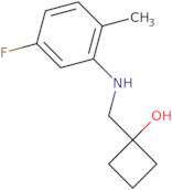 1-{[(5-Fluoro-2-methylphenyl)amino]methyl}cyclobutan-1-ol