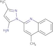 3-Methyl-1-(4-methyl-2-quinolinyl)-1H-pyrazol-5-amine