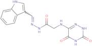 N'-[(3-Indolyl)methylene]-2-[(3,5-dioxo-2,3,4,5-tetrahydro-1,2,4-triazin-6-yl)amino]acetohydrazide